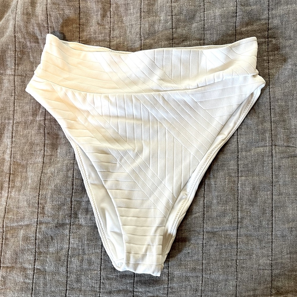 Aerie white bikini bottoms